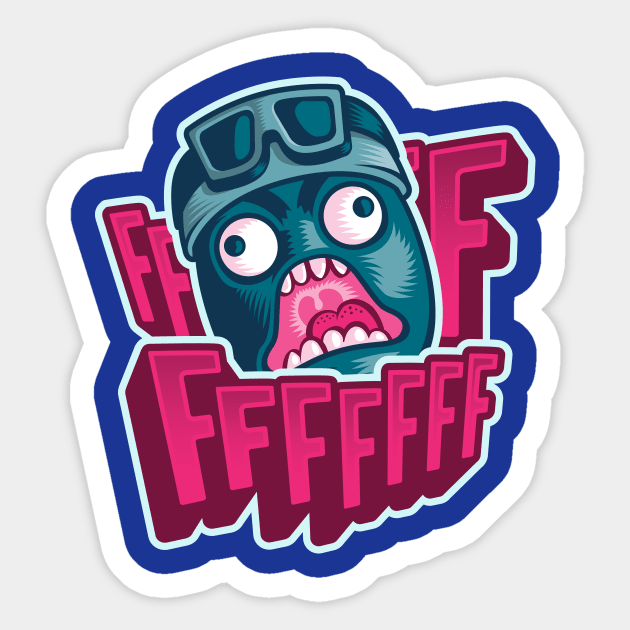 Rage Sticker by ArtistEYE